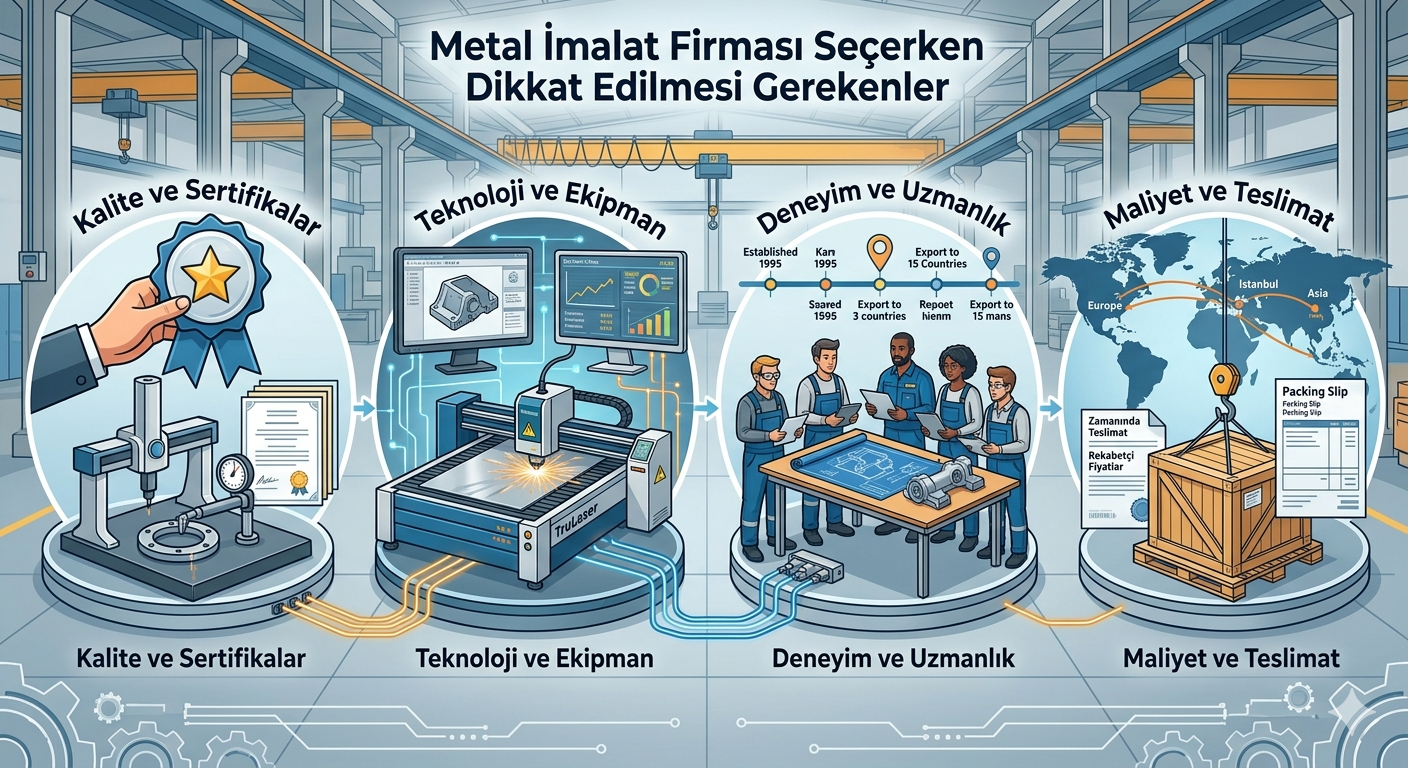 Metal İmalat Firması Seçerken Dikkat Edilmesi Gerekenler